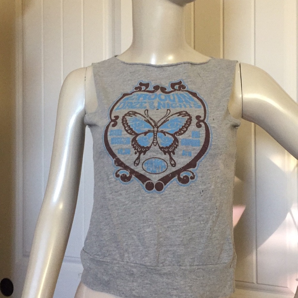 Vintage Lucky Brand Top Help a Shelter